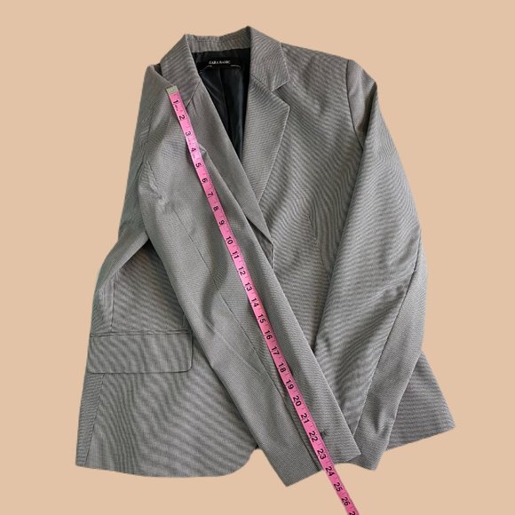 Zara - Houndstooth - Basic Blazer - Size 10 - Picture 7 of 8